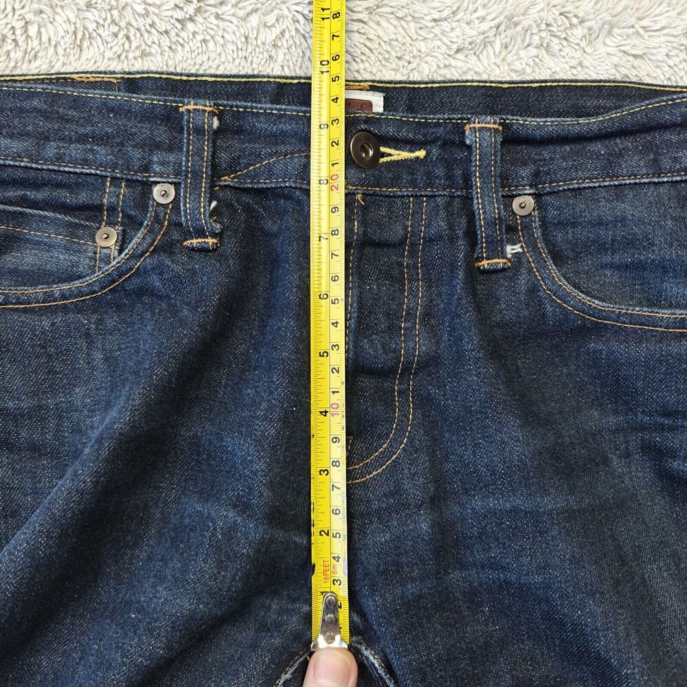 Tellason Dark Blue Straight Men Jeans - Picture 12 of 14